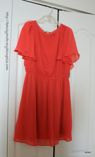 Coral dress from Forever 21