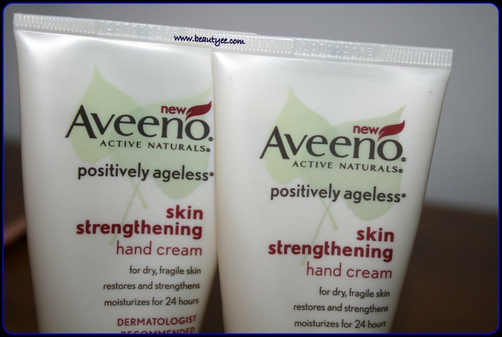 Aveeno Positively Ageless Skin Strengthening Hand Cream review, swatches!