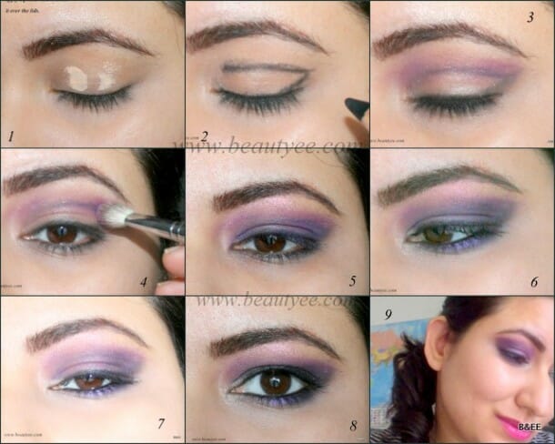 Purple smoky eye tutorial